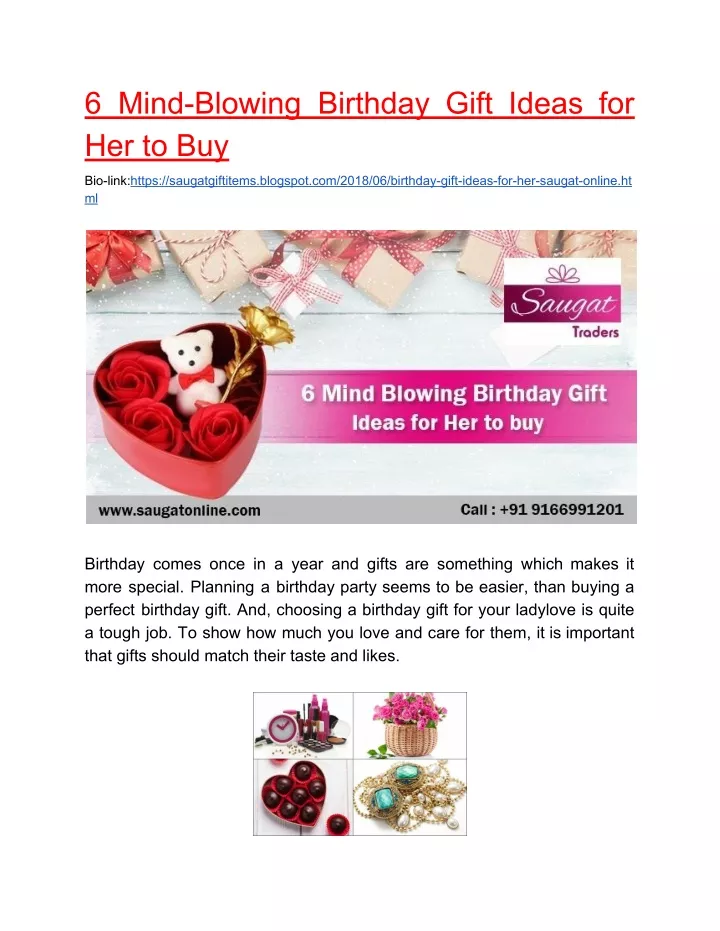 6 mind blowing birthday gift ideas for her to buy