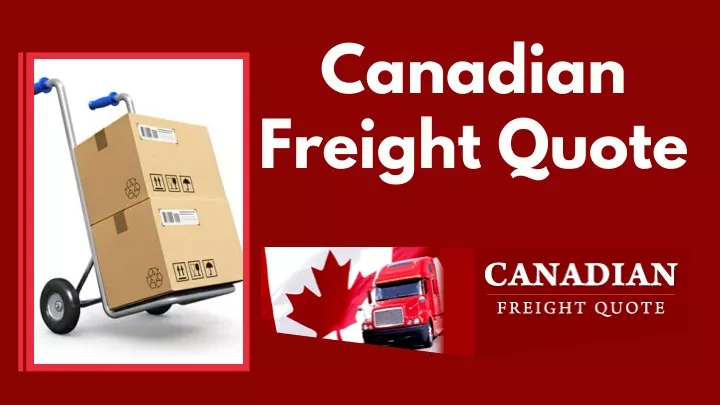 canadian freight quote