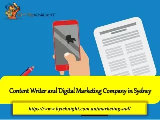 Content Writer and Digital Marketing Company in Sydney