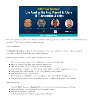 Panel Webcast on the Past  Present   Future of IT Automation - AIOps - Paperopedia