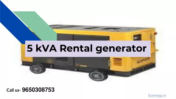 5 kva rental generator