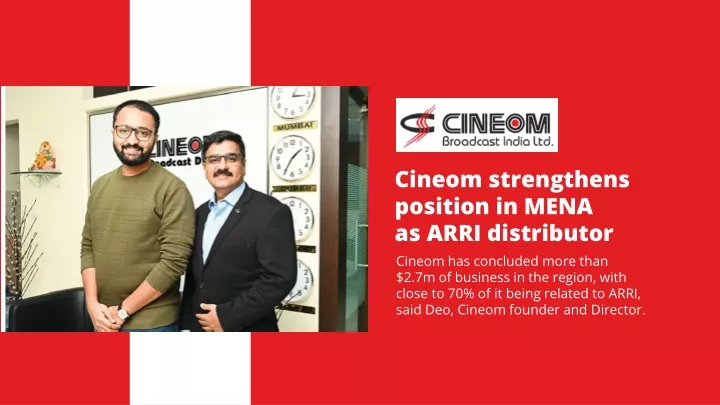 cineom strengthens position in mena as arri