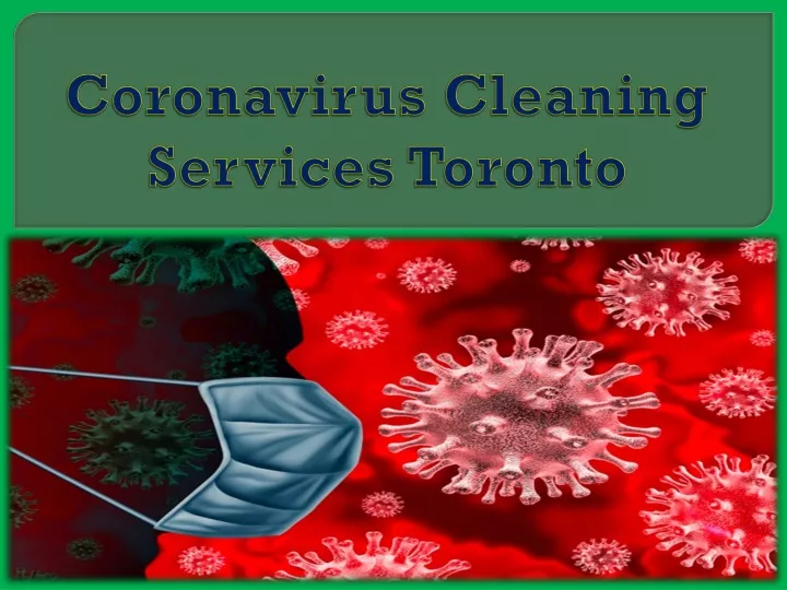 coronavirus cleaning services toronto