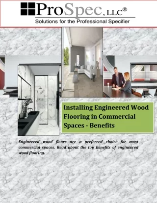 installing engineered wood flooring in commercial