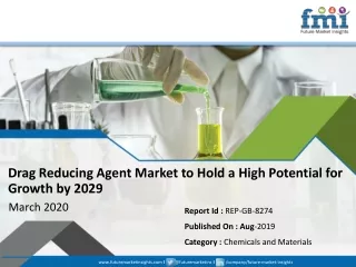 drag reducing agent market to hold a high