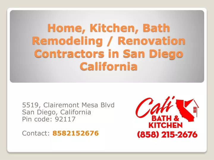 home kitchen bath remodeling renovation contractors in san diego california