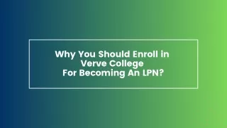 why you should enroll in verve college