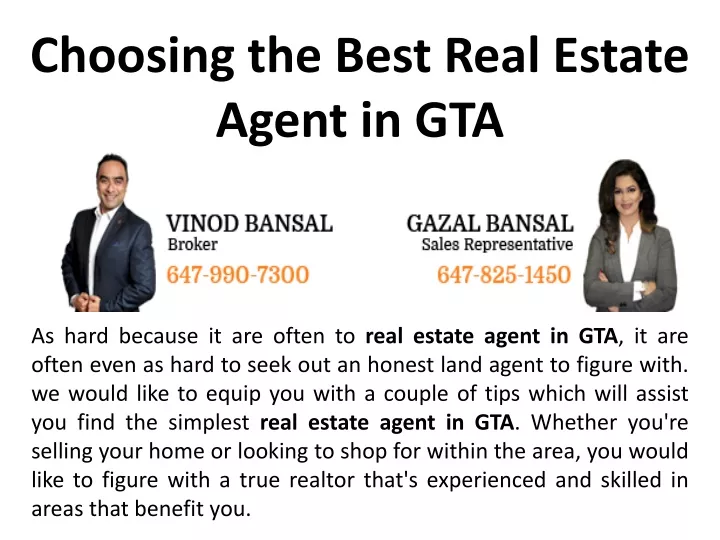 choosing the best r eal e state agent in gta