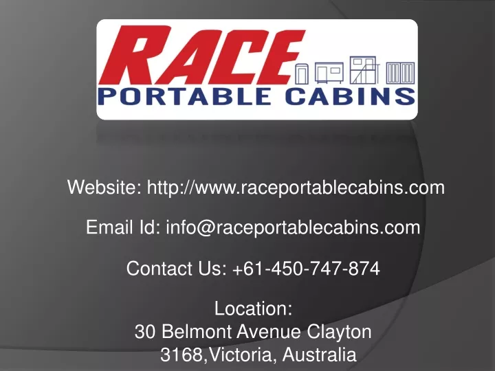 website http www raceportablecabins com