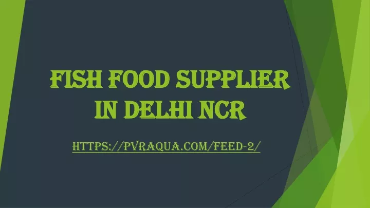 fish food supplier in delhi ncr