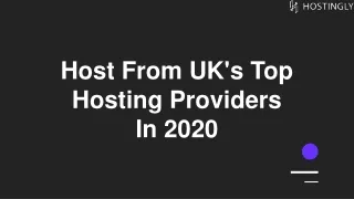 Contact UK's Top Hosting Providers In 2020 - Hostingly