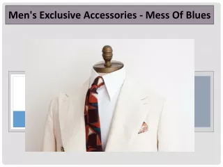 Men's Exclusive Accessories - Mess Of Blues