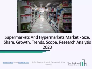 supermarkets and hypermarkets market supermarkets