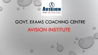 Govt Exams Coaching Center in Kolkata - Avision Institute