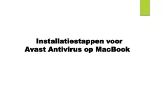 InsInstallatiestappen voor Avast Antivirus op MacBook