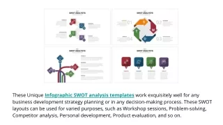 these unique infographic swot analysis templates