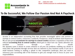 Accounting Services For Startup in London
