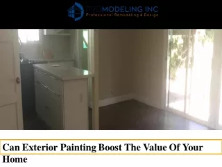 Can Exterior Painting Boost The Value Of Your Home