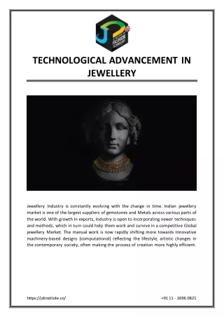 technological advancement in jewellery