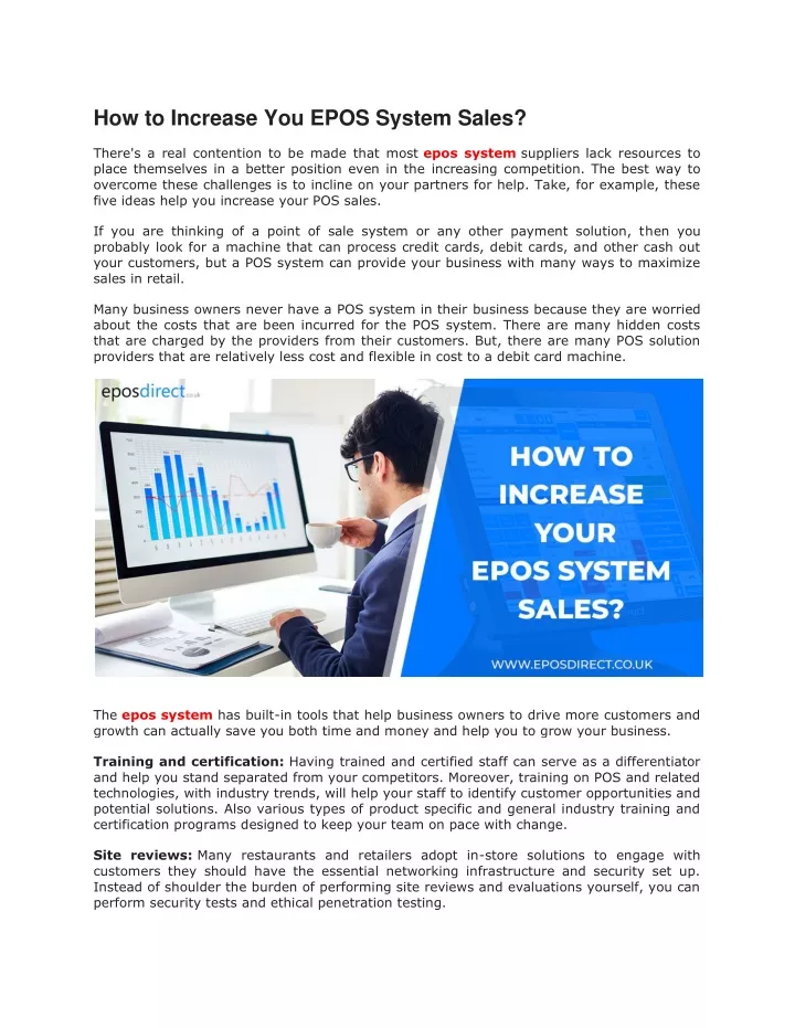 how to increase you epos system sales there