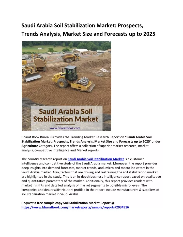 saudi arabia soil stabilization market prospects