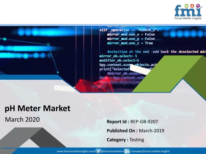 ph meter market march 2020