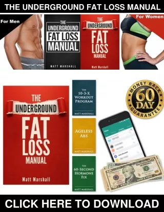 The Underground Fat Loss Manual PDF, eBook by Matt Marshall