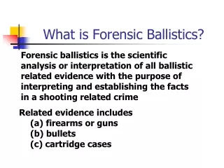 ballistics