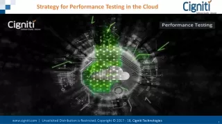 strategy for performance testing in the cloud