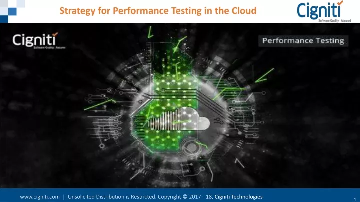 strategy for performance testing in the cloud