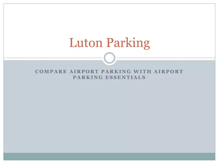 luton parking