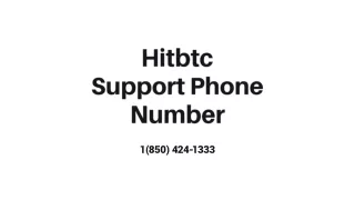 Hitbtc Support Phone Number【1(850) 424-1333#】