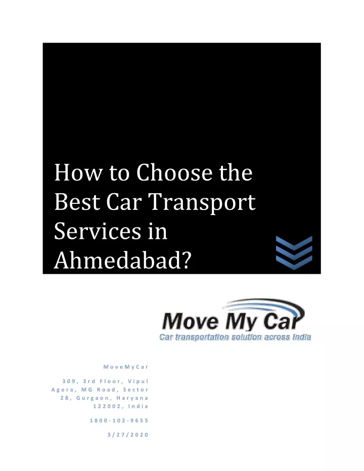 how to choose the best car transport services