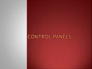 control panels