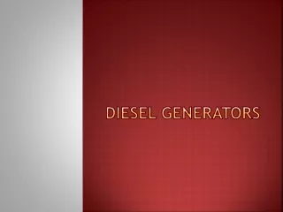 diesel generators