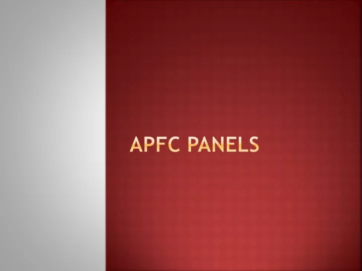 apfc panels