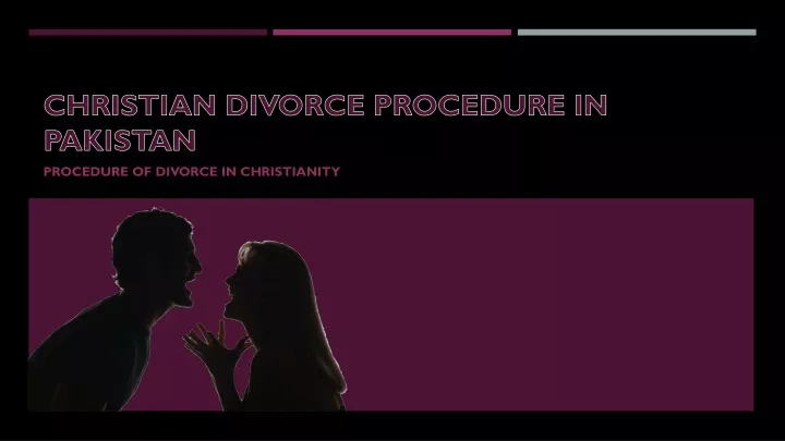 christian divorce procedure in pakistan