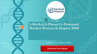 3 methyl 5 phenyl 1 pentanol market research