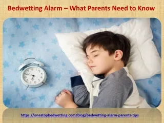 Bedwetting Alarm – What Parents Need to Know