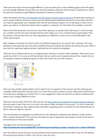 google adwords agency: The Good, the Bad, and the Ugly