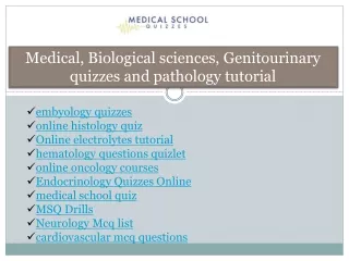 medical school quiz