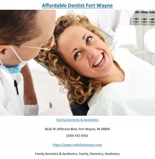 affordable dentist fort wayne