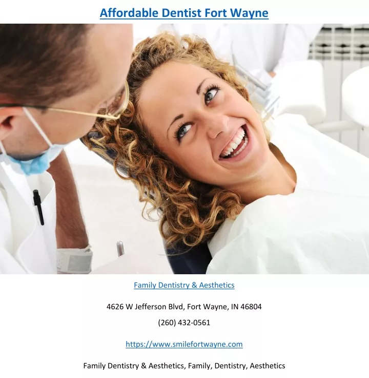 affordable dentist fort wayne