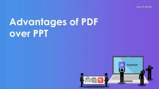 advantages of pdf over ppt