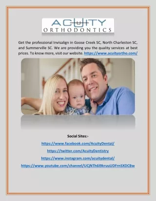 get the professional invisalign in goose creek