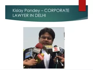 Kislay Pandey – CORPORATE LAWYER IN DELHI