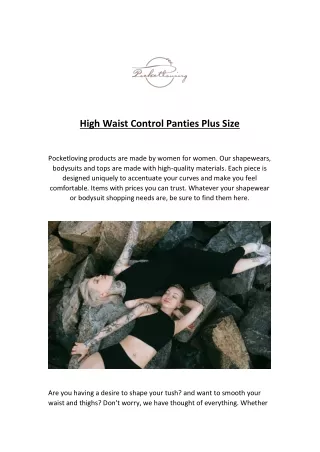 High Waist Control Panties Plus Size