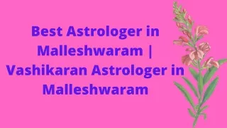 Best Astrologer in Malleshwaram | Vashikaran Astrologer in Malleshwaram