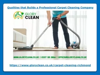qualities that builds a professional carpet
