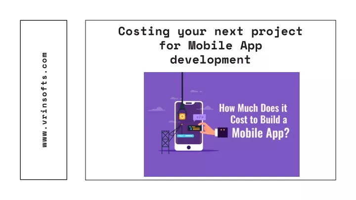 costing your next project for mobile